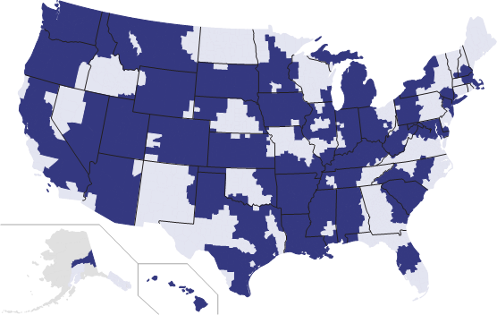 TV Carriage - Geographic Map