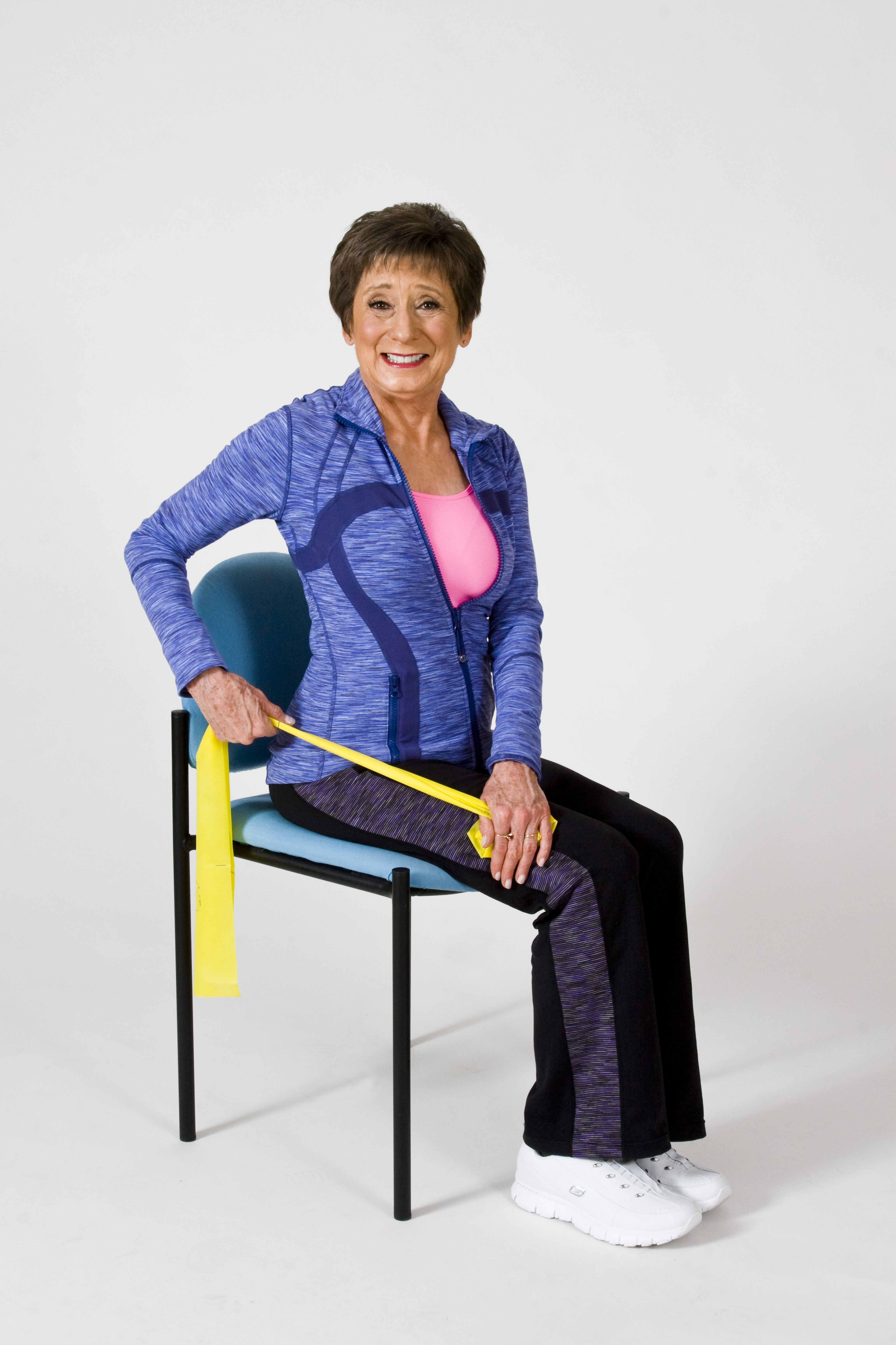 Triceps Strengthening With Resistance Band Sit And Be Fit