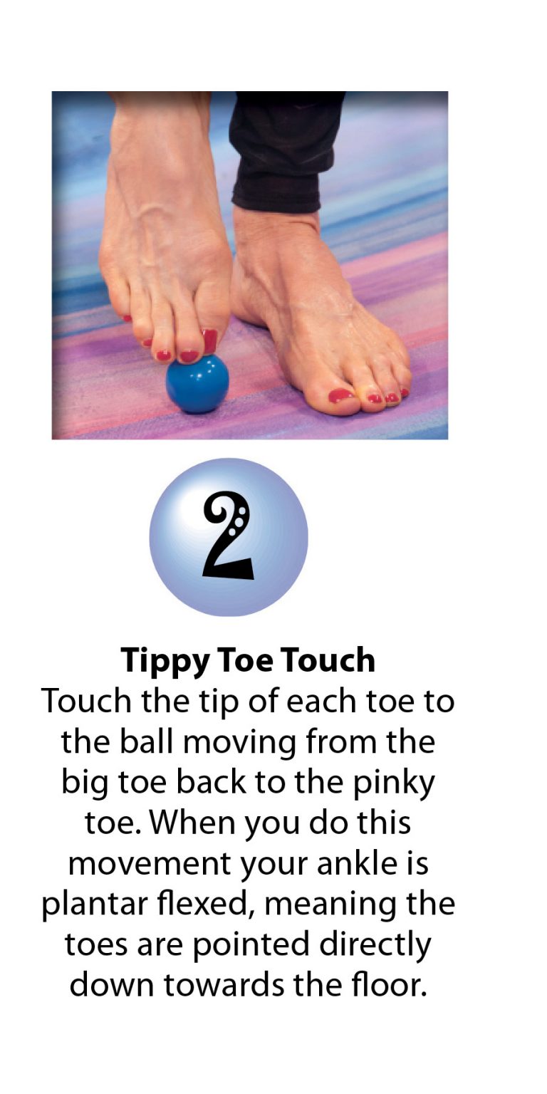 Bare Feet Exercises with Small Ball Sit and Be Fit